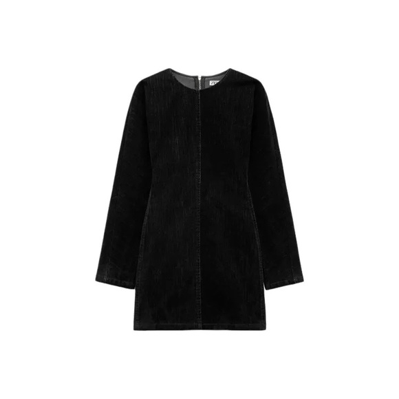 Zara- FLOCKED DENIM DRESS TRF-MED - Picture 5 of 12